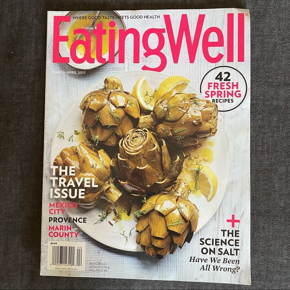 EATING WELL MAGAZINE MARCH / APRIL 2017 THE TRAVEL ISSUE SPRING RECIPES - Picture 1 of 2